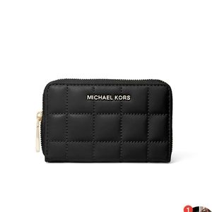 Michael Kors Jet Set black quilted wallet nwt